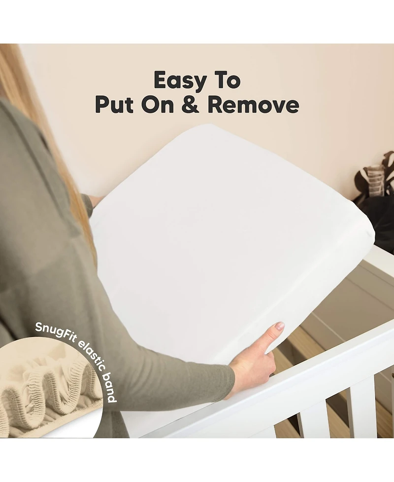 KeaBabies 2pk Soothe Fitted Crib Sheets Neutral, Baby Sheets, Fits Standard Nursery Mattress