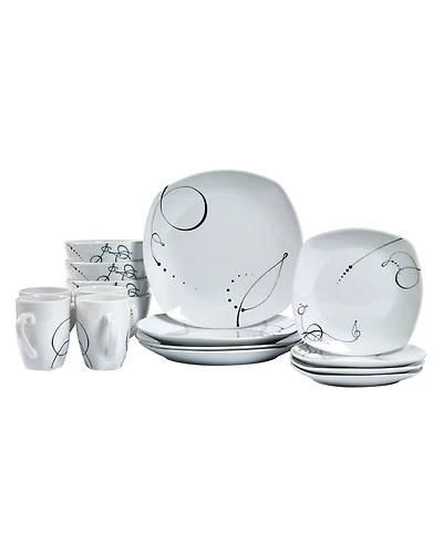 Tabletops Unlimited 16-Pc. Pescara Dinnerware Set
