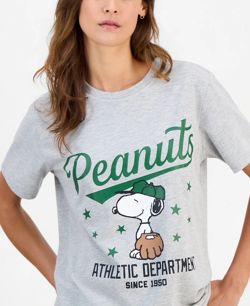 Grayson Threads, The Label Juniors' Snoopy Baseball Short-Sleeve T-Shirt
