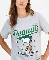 Grayson Threads, The Label Juniors' Snoopy Baseball Short-Sleeve T-Shirt