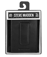 Steve Madden Men's Antique-Like Magnet Front Pocket Wallet