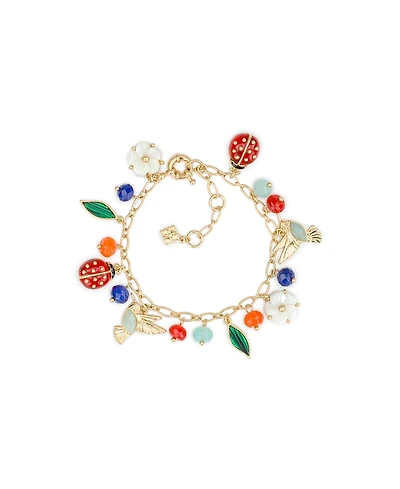 Patricia Nash Ladybug Collection Mini Charm Bracelet