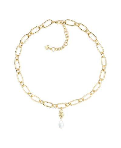 Patricia Nash Hammered Ring Collection Open Link Y Necklace