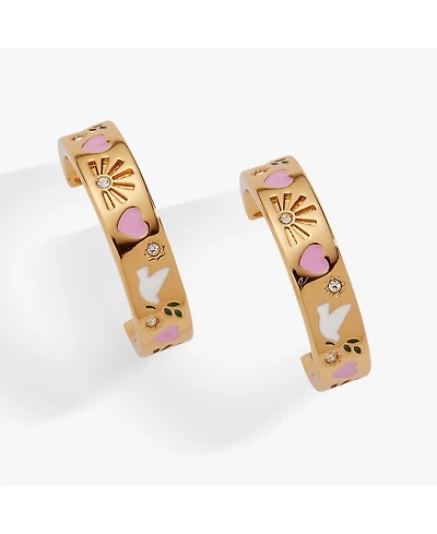 Alex and Ani Pray, Wait and Trust' Hoop Earrings