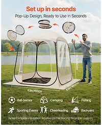 Skonyon Pop-up Sports Tent Waterproof Portable Bubble Tent for 2-4 Persons