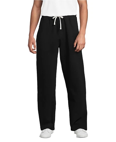 Lands' End Men's Serious Sweats Wide Leg Pant
