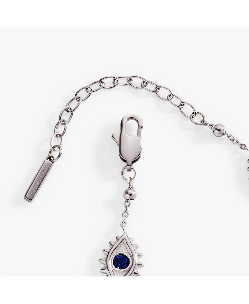 Alex and Ani Evil Eye Crystal Stone Chain Bracelet
