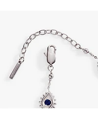 Alex and Ani Evil Eye Crystal Stone Chain Bracelet