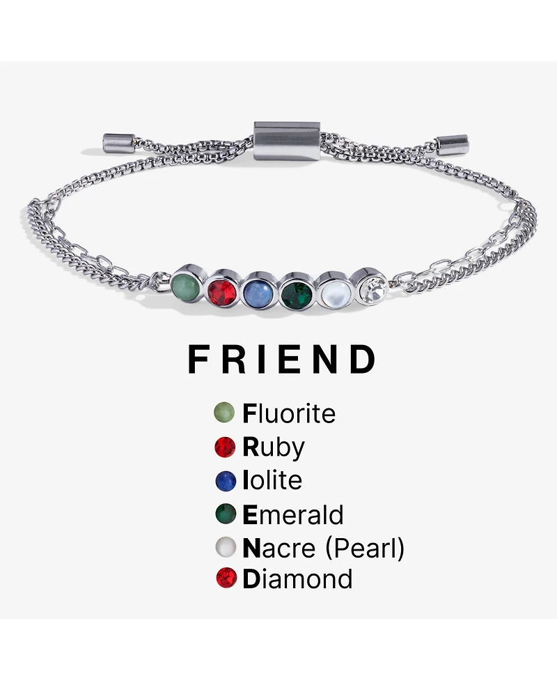Alex and Ani Friend Hidden Message Acrostic Bolo Bracelet