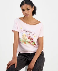 Love Tribe Juniors' Strawberry Shortcake Graphic T-Shirt