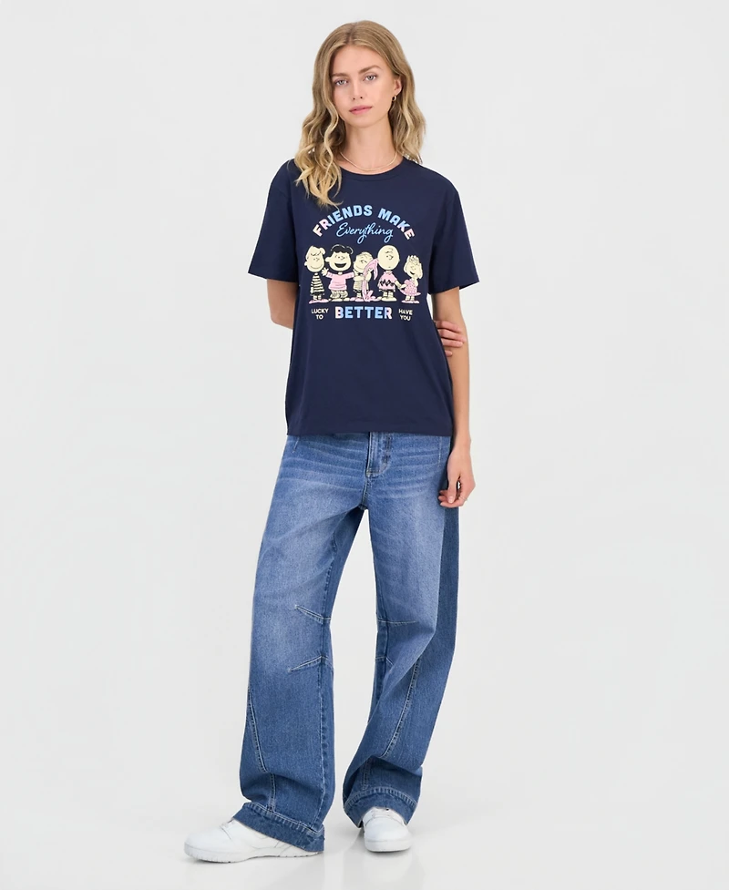 Peanuts Juniors' Social Club Graphic T-Shirt