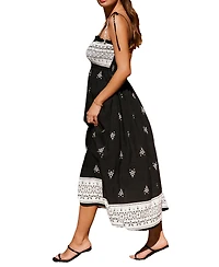 Cupshe Women's Smocked Strapeless Beach Dress