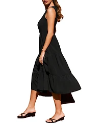 Cupshe Women's V-Neck Pull-On Midi Dress