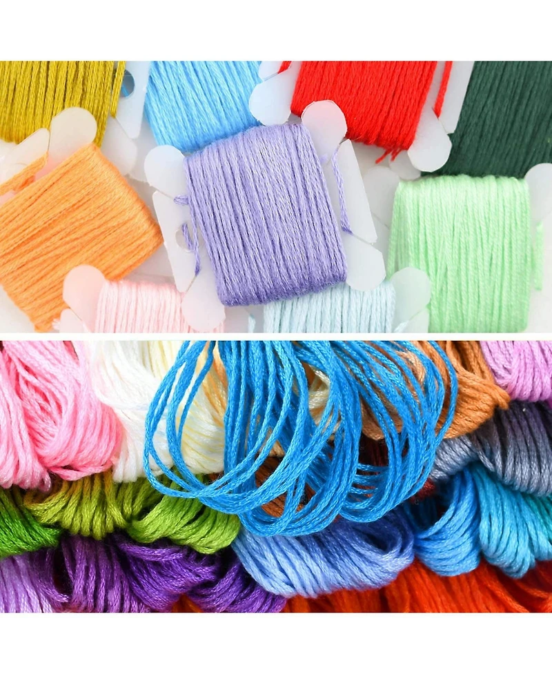 Gnuadz Embroidery Floss Kit 130 Skeins Friendship Bracelet Thread Cross Stitch Yarn