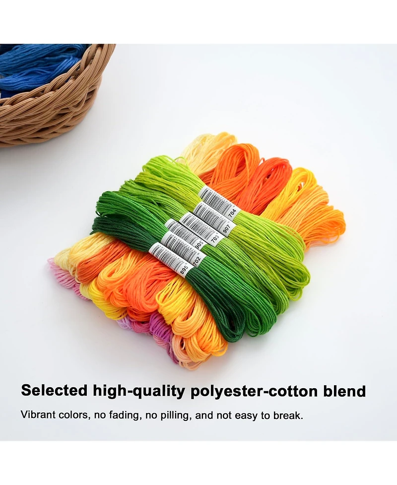 Gnuadz 447 Colors Embroidery Floss Friendship Bracelet String Cross Thread