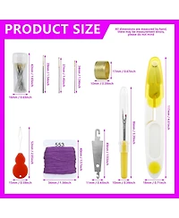 Gnuadz Embroidery Floss Kit Cross Stitch Thread Bracelet String Diy Crafts Tools Organizer Box