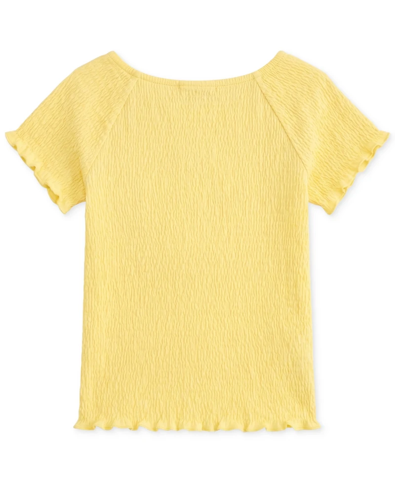 Grayson Threads Kids, The Label Big Girls' Strawberry Shortcake Short Sleeve Smocked Top