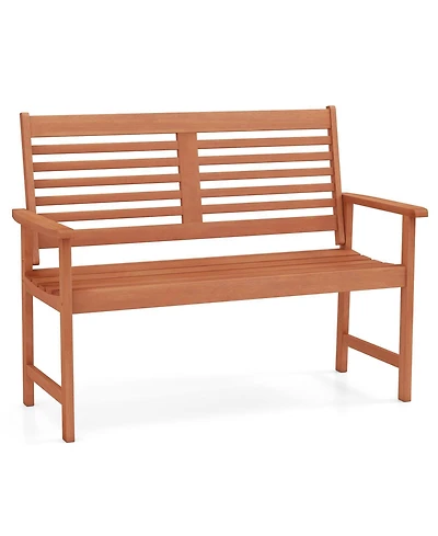 Gouun 26-Inch Solid Wood Garden Park Bench 2-Person
