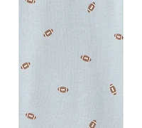 Carter's Baby Boys' Football Print Short-Sleeve Bodysuits, 5-Pack