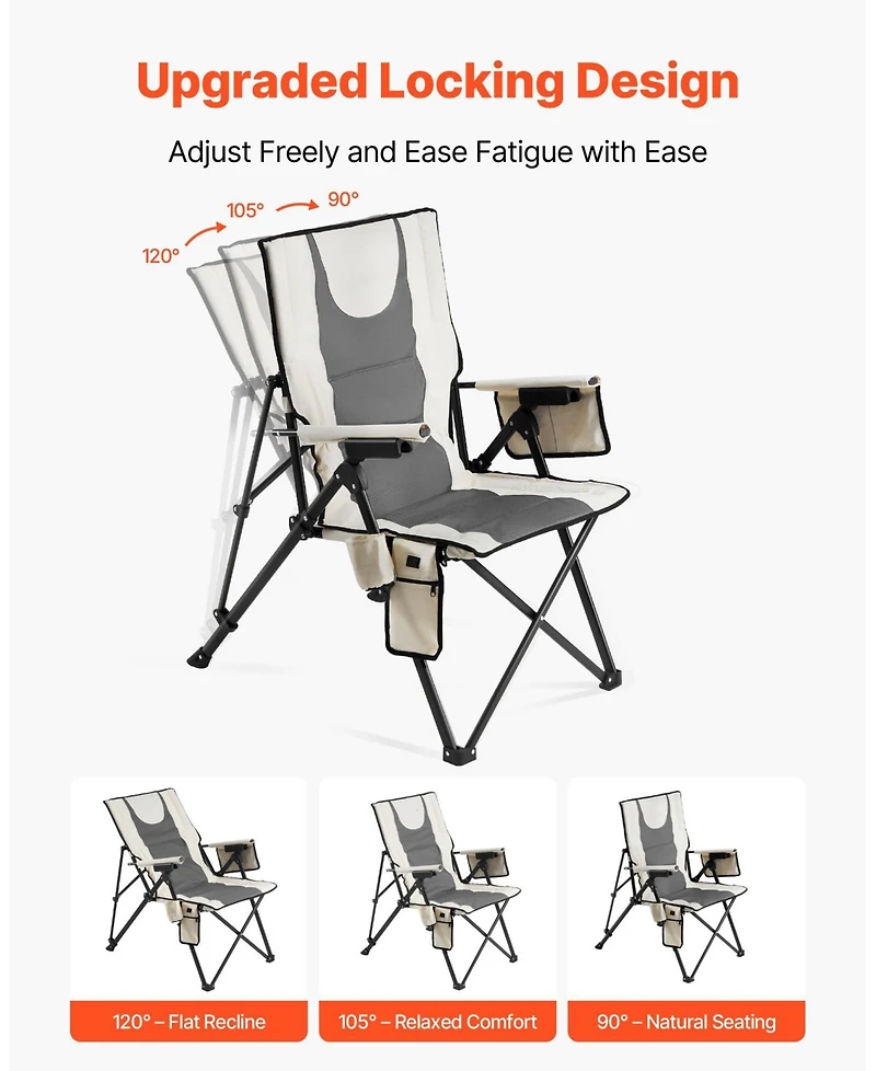 Gouun Foldable Beach Sand Chair with Padded Pillow