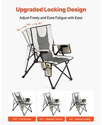 Gouun Foldable Beach Sand Chair with Padded Pillow