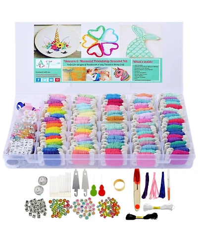 Gnuadz Friendship Bracelet Kit Unicorn Mermaid