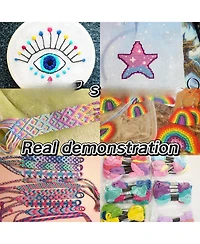 Gnuadz 447pieces Embroidery Floss Rainbow Thread Cross Crafting Strings Bulk