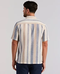 Cubavera Men's Striped All Over Dobby Shirt