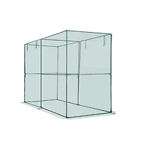 Sugift Crop Cage Plant Protection Tent 7.8x3.9x5.9 ft Steel Frame Garden Netting