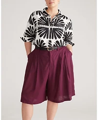 Universal Standard Plus Dawn Linen Hi Low Tunic