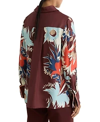 Reiss Women's Printed Button-Through Shirt