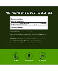 Swanson Saw Palmetto, Male Prostate Health, Hair and Urinary Health Support, Herbal Supplement, 540 Miligram, 100 Capsules