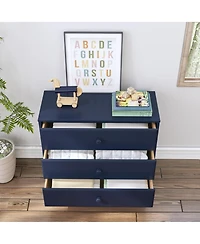 Max and Lily Solid Wood 3 Drawer Dresser