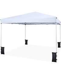 Gouun 10 x 10 feet Pop-Up Canopy Tent with Carrying Bag, 4 Sandbags and 3-Level Height