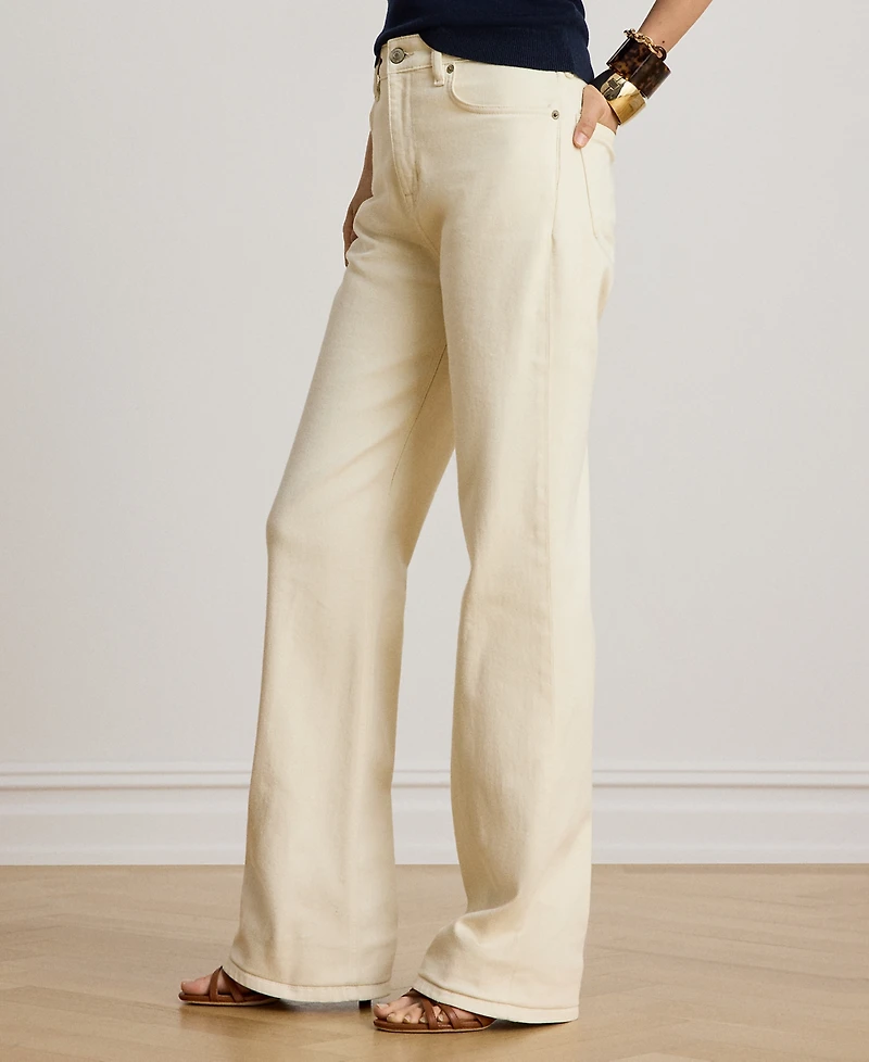 Lauren Ralph Petite High-Rise Straight Leg Jeans