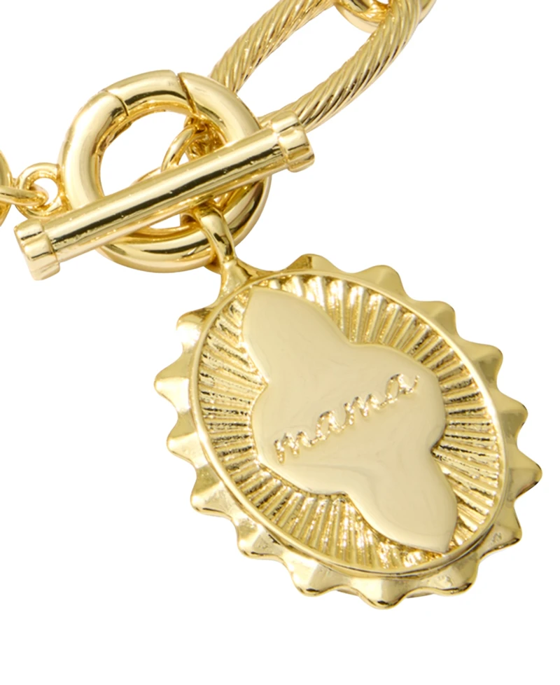 Kendra Scott Mama 14k Gold-Plated Link and Chain Bracelet