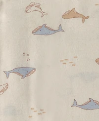 Carter's Baby Boys' Whale Receiving Blankets, 4-Pack