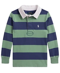Polo Ralph Lauren Boys' 2T-7 The Iconic Rugby Long-Sleeve Shirt