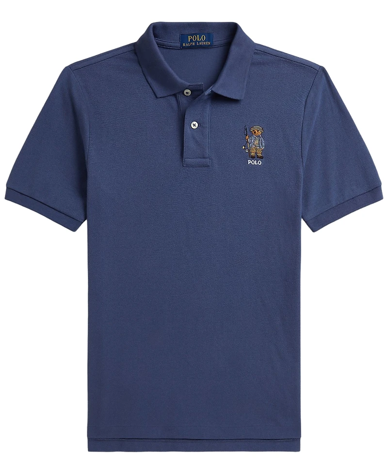 Polo Ralph Lauren Boys' 8-20 Bear Cotton Mesh Shirt