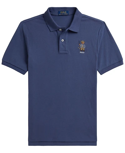 Polo Ralph Lauren Boys' 8-20 Bear Cotton Mesh Shirt