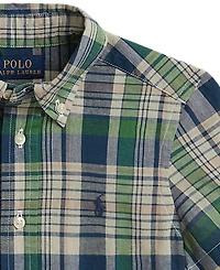 Polo Ralph Lauren Boys' 2T-7 Plaid Cotton Shirt