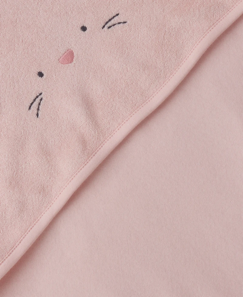 Carter's Baby Girls' Bunny Terry Towels, 2-Pack