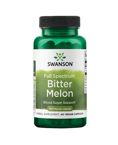 Swanson Full Spectrum Bitter Melon Momordica 500 Milligrams 60 Capsules