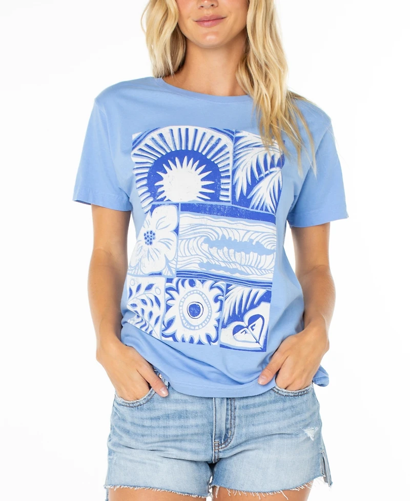 Roxy Women's Beach Things Graphic Crewneck Top