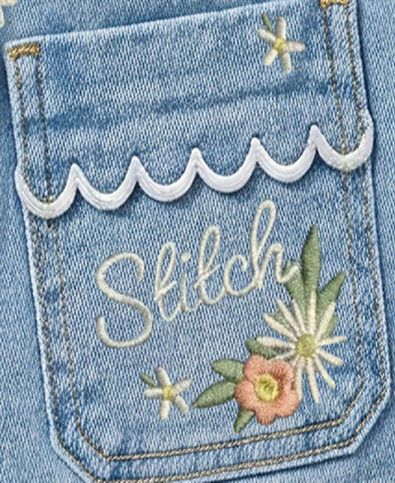 Kate Mack Girls 7-16 Stitch Denim Short