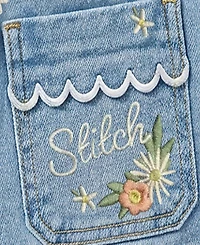Kate Mack Girls 7-16 Stitch Denim Short