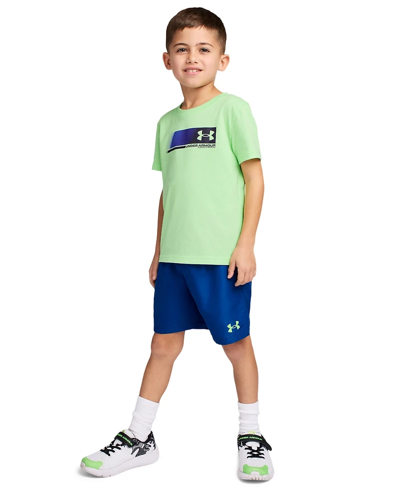 Under Armour Boys' 2T-7 Short-Sleeve T-Shirt and Shorts, 2-Piece Set