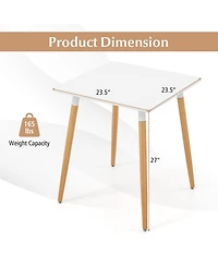 Gouun Square Dining Table with Adjustable Foot Pads