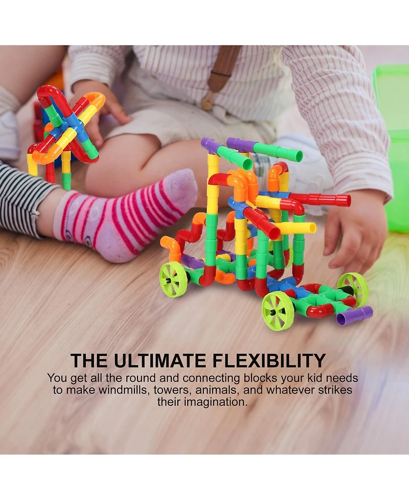 Gnuadz Stem Building Blocks Educational Construction Toys Kids Creativity Kit