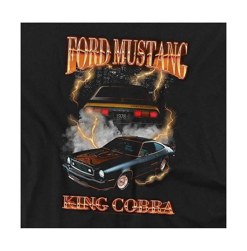 Mustang Men's Ford King Cobra Thunder Band T-Shirt